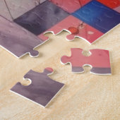 Modern Abstract kunstwerk Legpuzzel (Zijkant)