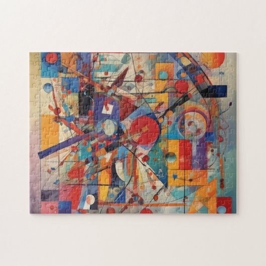Modern Abstract kunstwerk Legpuzzel (Horizontaal)