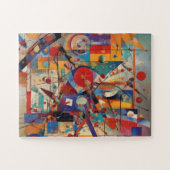 Modern Abstract kunstwerk Legpuzzel (Horizontaal)