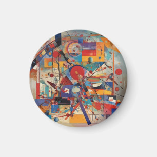 Modern Abstract kunstwerk Magneet