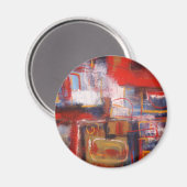 Modern Abstract kunstwerk Magneet (Voorkant / Achterkant)