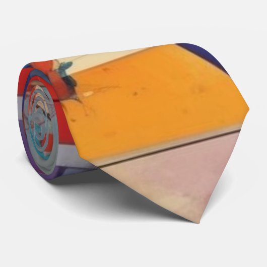 Modern Abstract kunstwerk Stropdas (Opgerold)