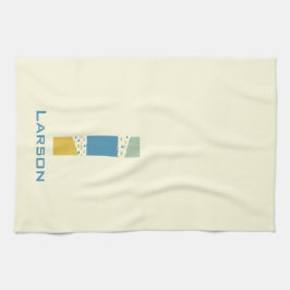 Modern Abstract L-monogram Initiaal Theedoek