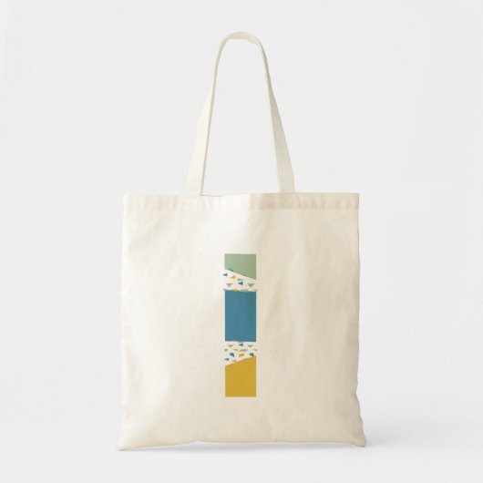 Modern Abstract L-monogram Initiaal Tote Bag (Voorkant)
