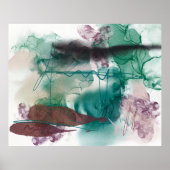 Modern Abstract landschap Poster (Voorkant)