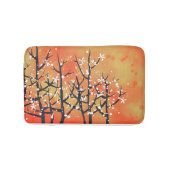 Modern Abstract landschap verbrand Sinaasappel Badmat (Voorkant)