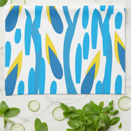 Modern Abstract lederen patroon Theedoek (Gevouwen)