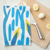 Modern Abstract lederen patroon Theedoek (Quarter Fold)