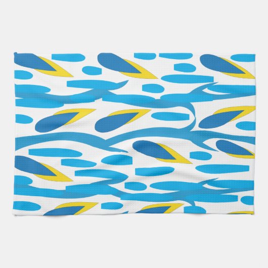 Modern Abstract lederen patroon Theedoek (Horizontaal)