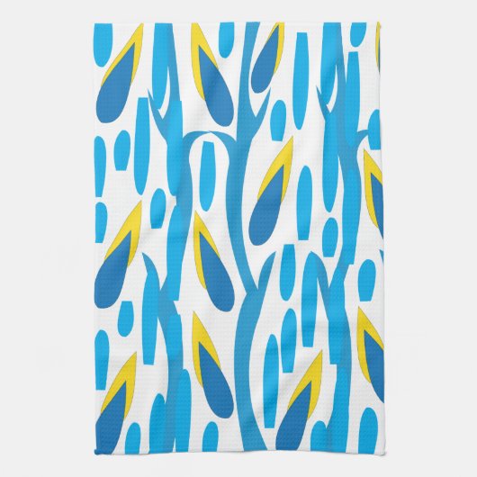 Modern Abstract lederen patroon Theedoek (Verticaal)