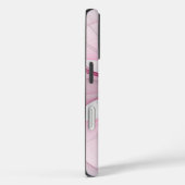 Modern Abstract lichtroze grijs fractaal ontwerp Case-Mate iPhone Case (Achterkant / Rechts)