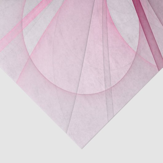 Modern Abstract lichtroze grijs fractaal ontwerp Tissuepapier (Detail)