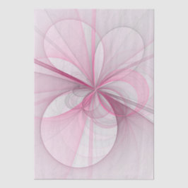 Modern Abstract lichtroze grijs fractaal ontwerp Tissuepapier