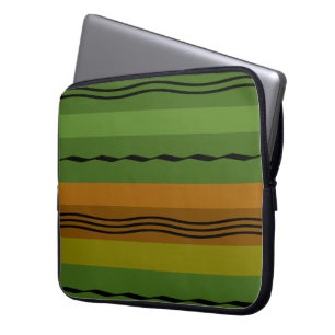 modern abstract lijnpatroon laptop sleeve