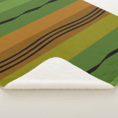 modern abstract lijnpatroon sherpa deken (3/4)