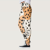 Modern Abstract luipaardprintpatroon Leggings (Links)