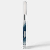 Modern Abstract marmer met glitter Initialen & naa Case-Mate iPhone Case (Achterkant / Rechts)