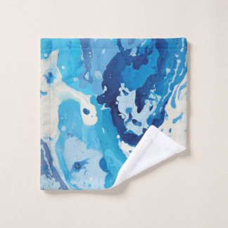 Modern abstract met pasteltinten van de blauwe oce washandje