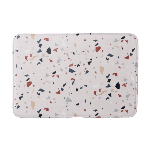 Modern Abstract Midden-eeuws Terrazzopatroon Badmat (Voorkant)
