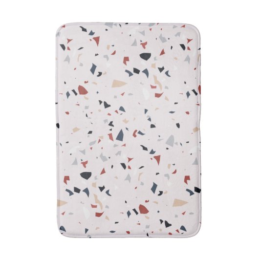 Modern Abstract Midden-eeuws Terrazzopatroon Badmat (Voorkant Verticaal)