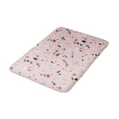 Modern Abstract Midden-eeuws Terrazzopatroon Badmat (Gekanteld)