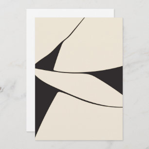 Modern Abstract minimalisme Japandi Style Wedding Save The Date