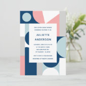Modern Abstract minimalistisch Baby shower Kaart (Staand voorkant)