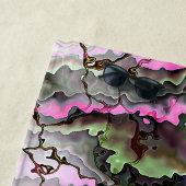 Modern Abstract Monogram Weddenschap Strandlaken (In situ)