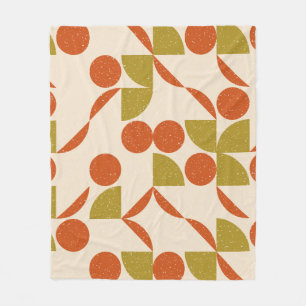 Modern abstract naadloos geometrisch patroon met e fleece deken