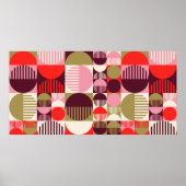 Modern abstract naadloos geometrisch patroon poster (Voorkant)