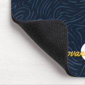 Modern Abstract Navy Pattern Monogram Muismat (Hoek)