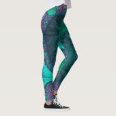 Modern Abstract oceaanontwerp Leggings (Rechts)