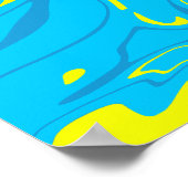 Modern Abstract Ocean Currents Poster (Hoek)