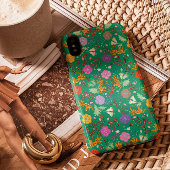 Modern abstract oerwoud feest met cheetah Case-Mate iPhone case