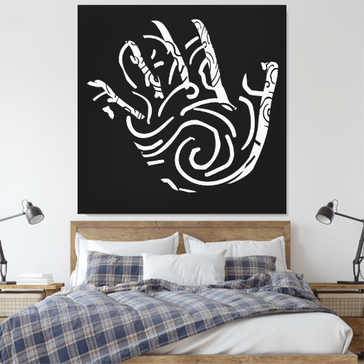 modern abstract ontwerp canvas afdruk (Insitu (Slaapkamer))