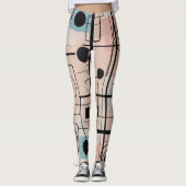 Modern abstract ontwerp, dynamische lijnen Sierkus Leggings (Voorkant)