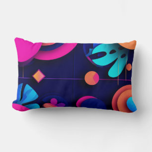 Modern Abstract Ontwerp Met Levendige Kleuren Kussen