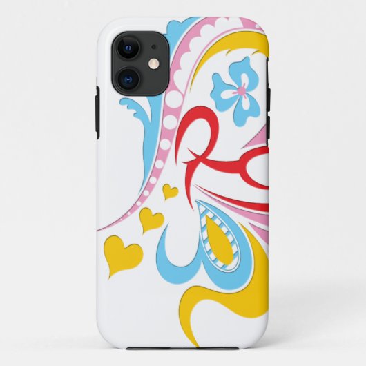 Modern Abstract op wit Case-Mate iPhone Case (Achterkant)