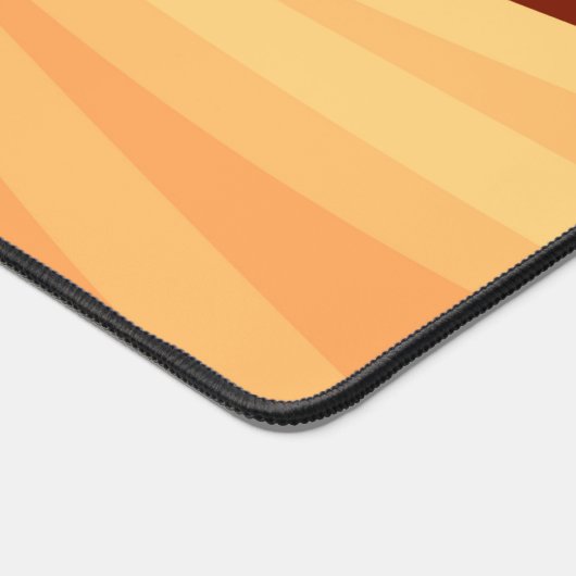 Modern Abstract Oranje Rood Vanilla Grafisch Fract Bureaumat (Hoek)