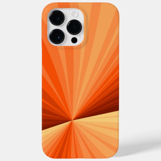 Modern Abstract Oranje Rood Vanilla Grafisch Fract Case-Mate iPhone Case (Achterkant)