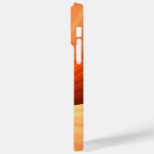 Modern Abstract Oranje Rood Vanilla Grafisch Fract Case-Mate iPhone Case (Achterkant / Links)