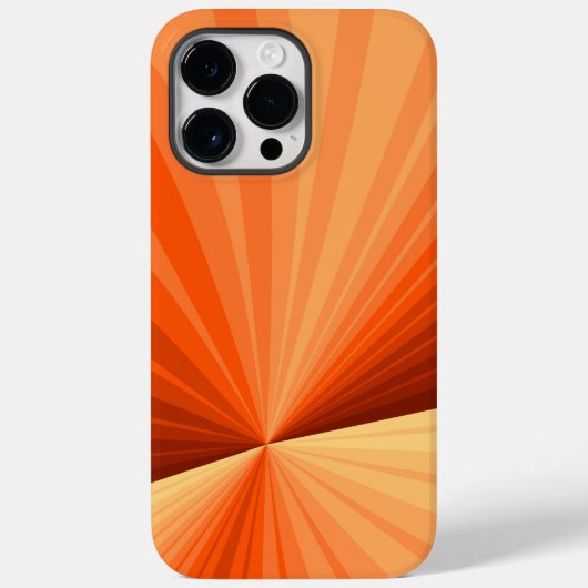Modern Abstract Oranje Rood Vanilla Grafisch Fract Case-Mate iPhone Case (Achterkant)