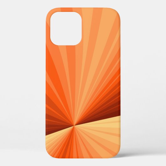 Modern Abstract Oranje Rood Vanilla Grafisch Fract Case-Mate iPhone Case (Achterkant)