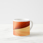 Modern Abstract Oranje Rood Vanilla Grafisch Fract Espresso Kop (Voorkant rechts)