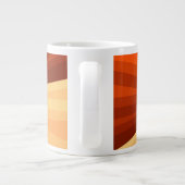 Modern Abstract Oranje Rood Vanilla Grafisch Fract Extra Grote Beker (Achterkant)