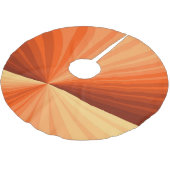 Modern Abstract Oranje Rood Vanilla Grafisch Fract Kerstboom Rok (Gekanteld)