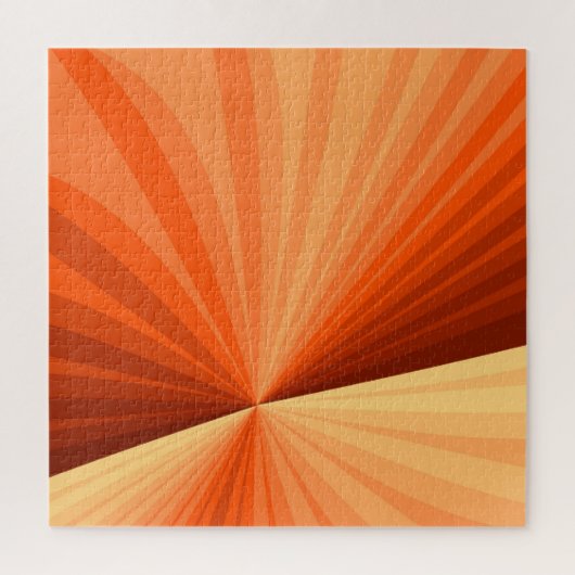 Modern Abstract Oranje Rood Vanilla Grafisch Fract Legpuzzel (Verticaal)