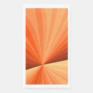 Modern Abstract Oranje Rood Vanilla Grafisch Fract Servet