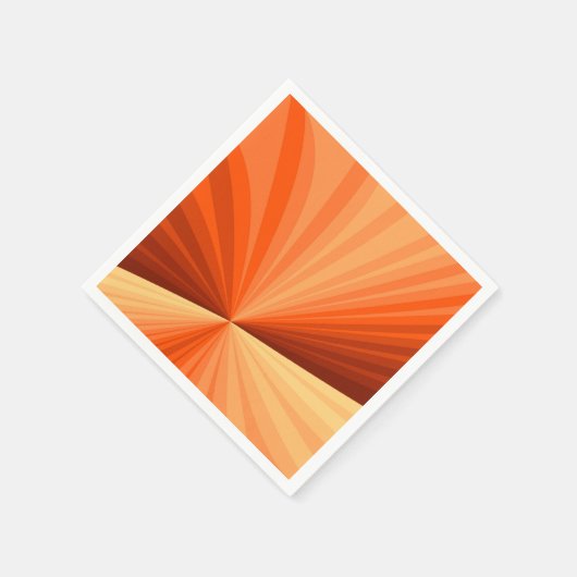 Modern Abstract Oranje Rood Vanilla Grafisch Fract Servet (Hoek)