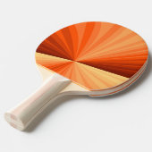 Modern Abstract Oranje Rood Vanilla Grafisch Fract Tafeltennisbatje (Voorkant Gekanteld)